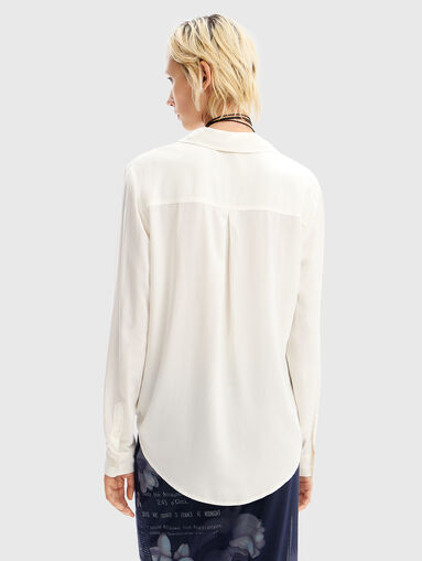 Shirt with floral detail  - 3