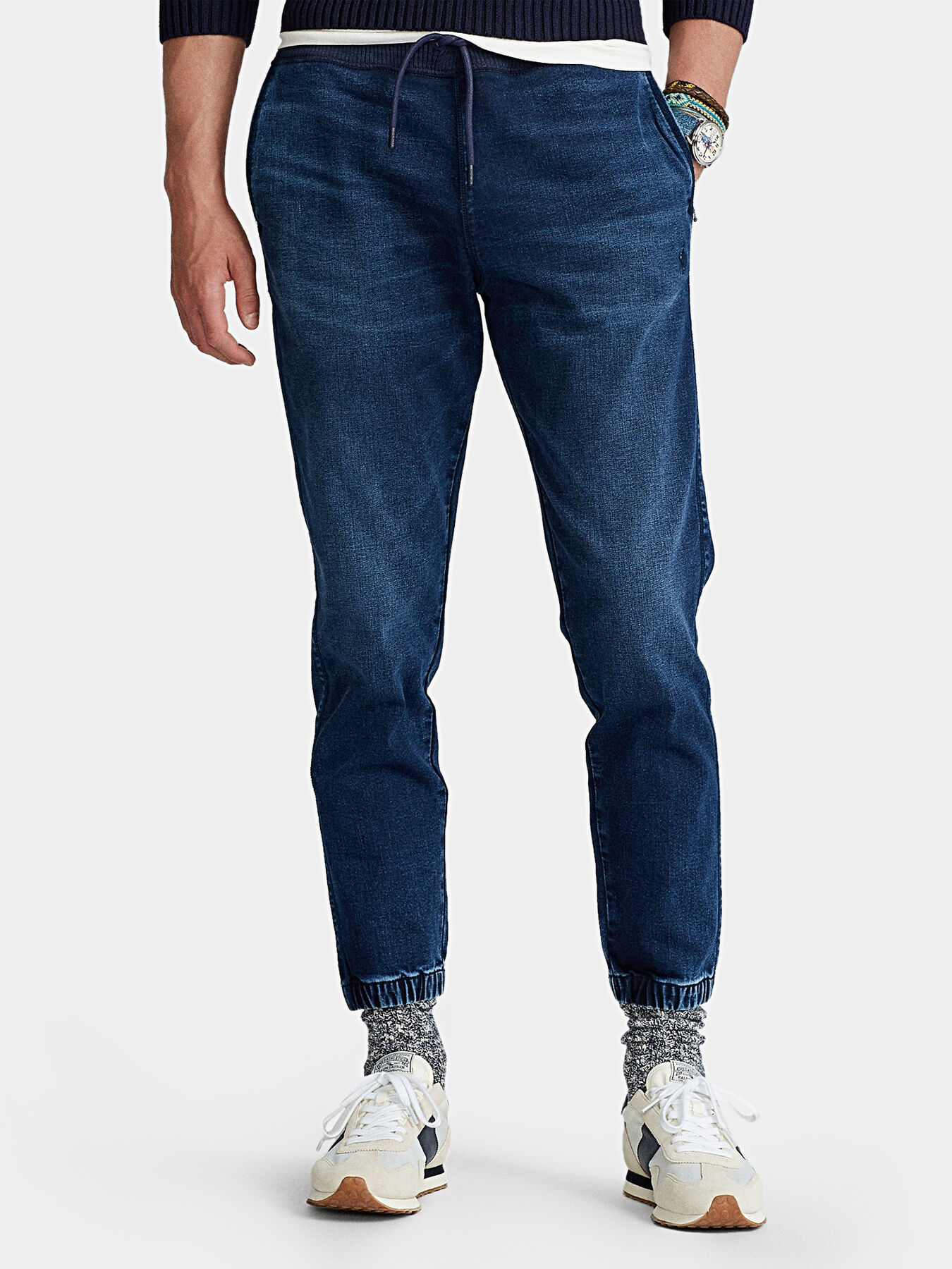 Slim tapered fit jogger jeans brand POLO RALPH LAUREN