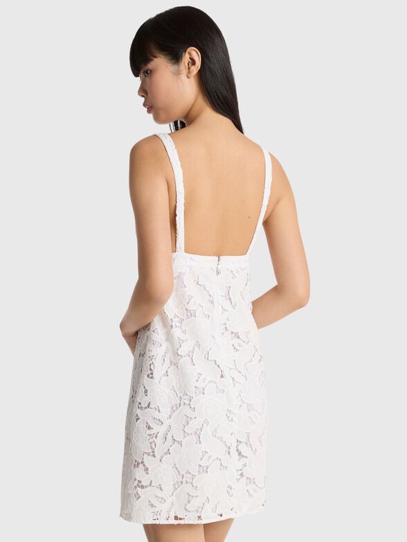 Mini dress with floral motifs - 2