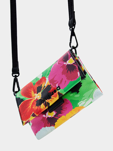 Small crossbody bag with floral print - 4