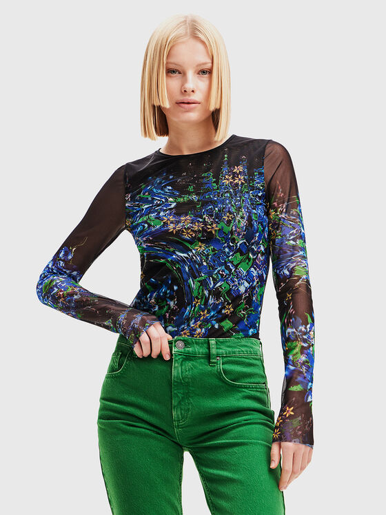 Блуза с принт - 1