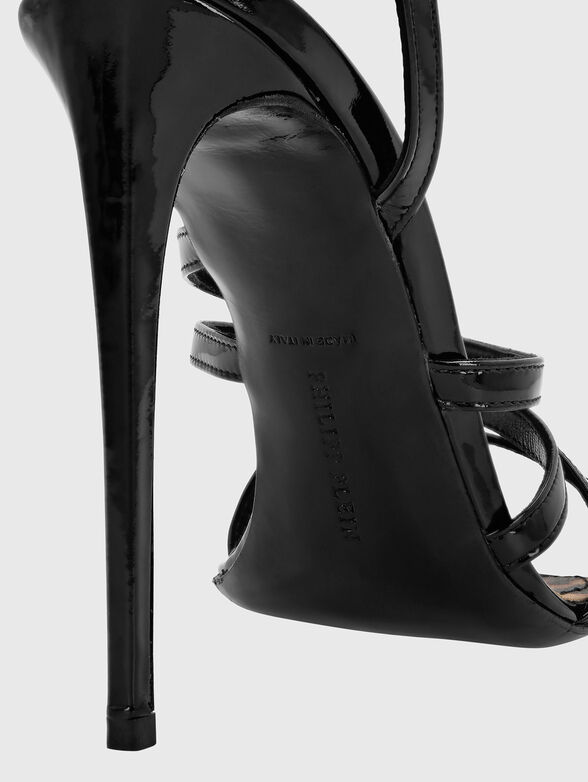 Patent leather heeled sandals - 3
