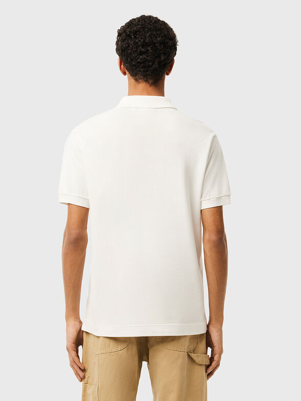 Black polo shirt with logo embroidery - 3