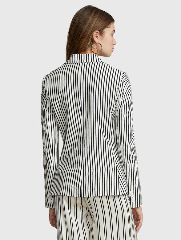 Double-breasted cotton jacket - 3