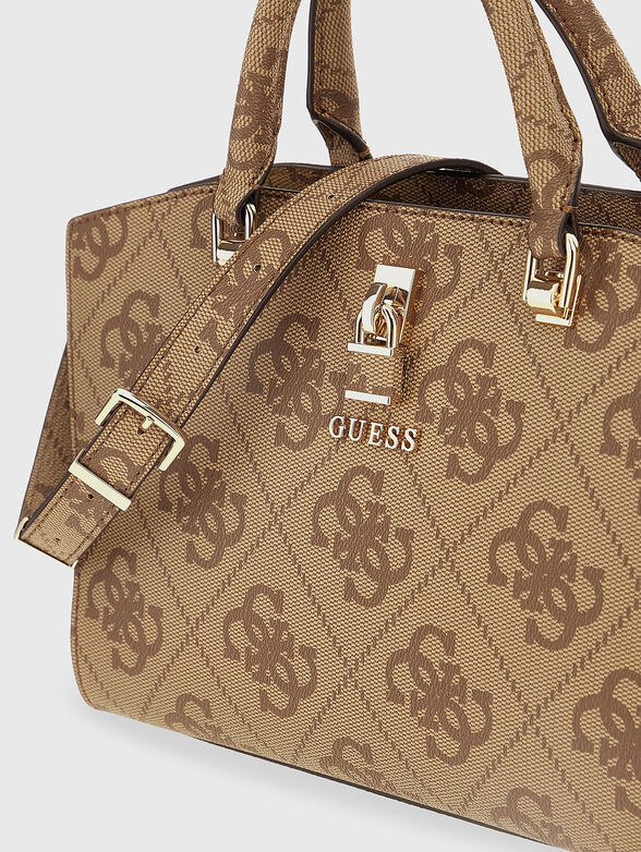QUEENSLAND handbag with monogram logo print - 3