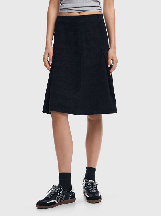 Midi skirt with lettering - 1