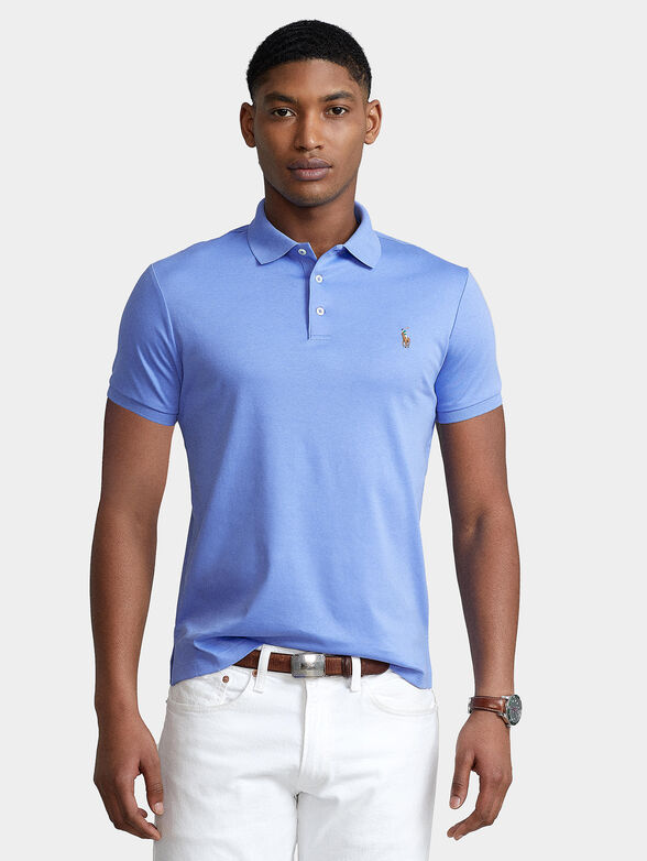 Polo-shirt with multicolour logo embroidery - 1