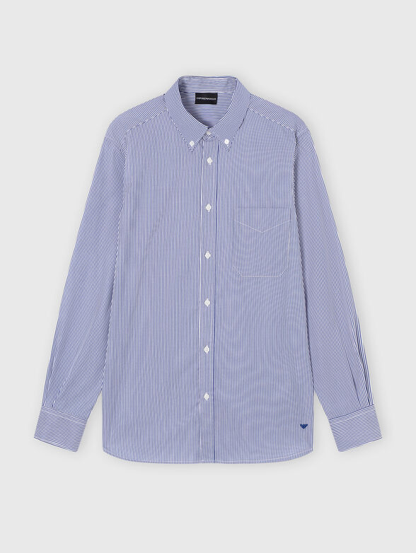 Striped shirt in cotton - 1
