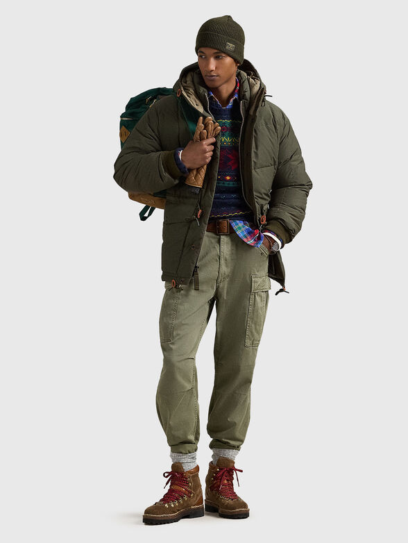 Padded jacket with accent ties at the waist - 2