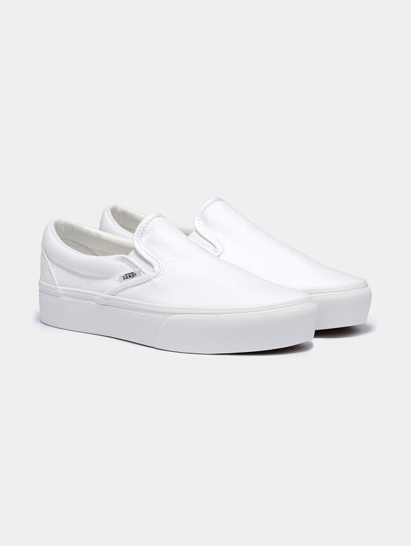 White slip-on sneakers - 1