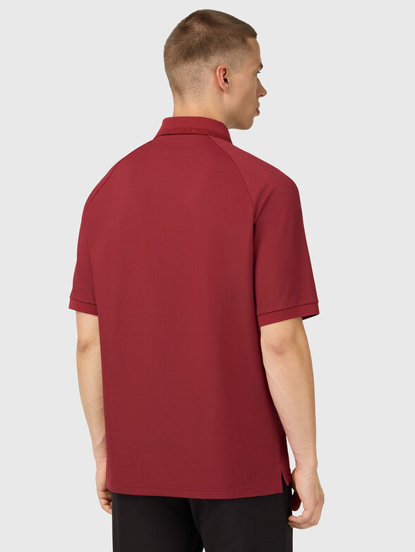 Burgundy polo shirt - 3