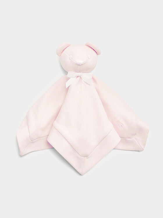Одеяло-играчка BEAR LOVEY в розов цвят - 1