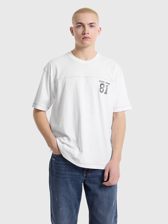 Cotton T-shirt with logo - 1