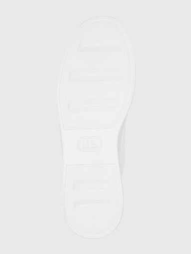 White leather shoes with green details - 4
