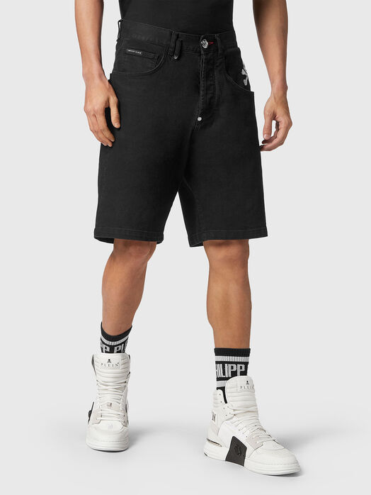 Black denim trousers SKULL&BONES