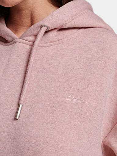 Black hooded sweatshirt dress - 3