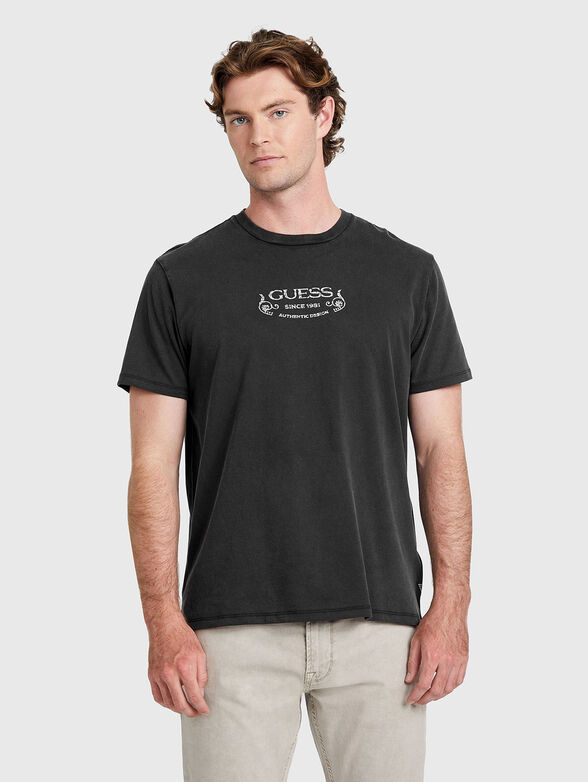 T-shirt with accent print on the back - 1