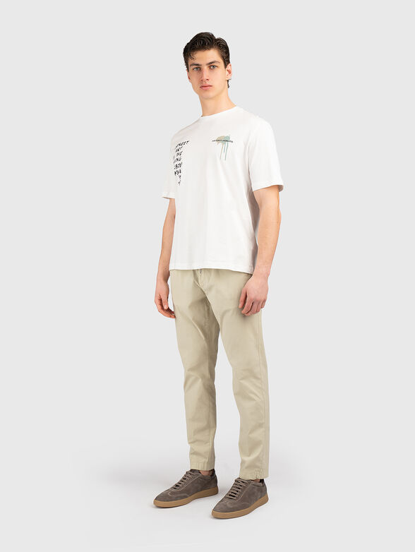 Cotton T-shirt with a statement print - 2