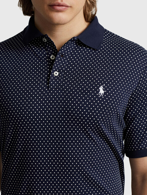 Polo-shirt with polka dot print - 4
