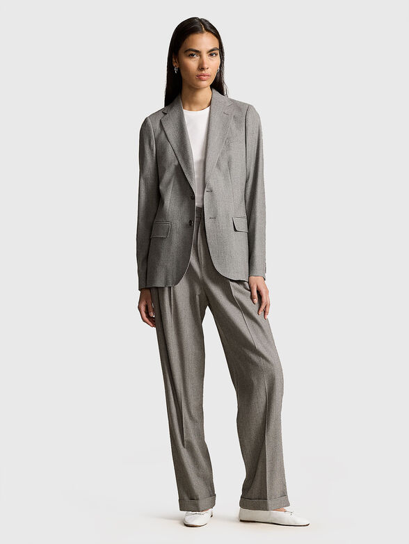 Grey wool blazer - 2