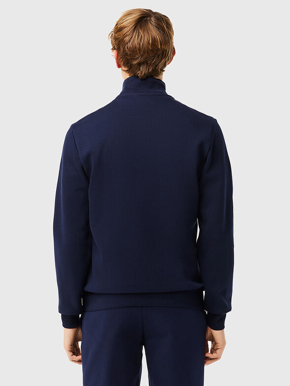 Black sweatshirt with zip and logo detail - 3