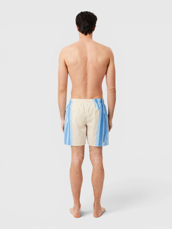 Striped beach shorts - 2