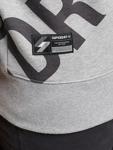 Sweatshirt with logo lettering - 4