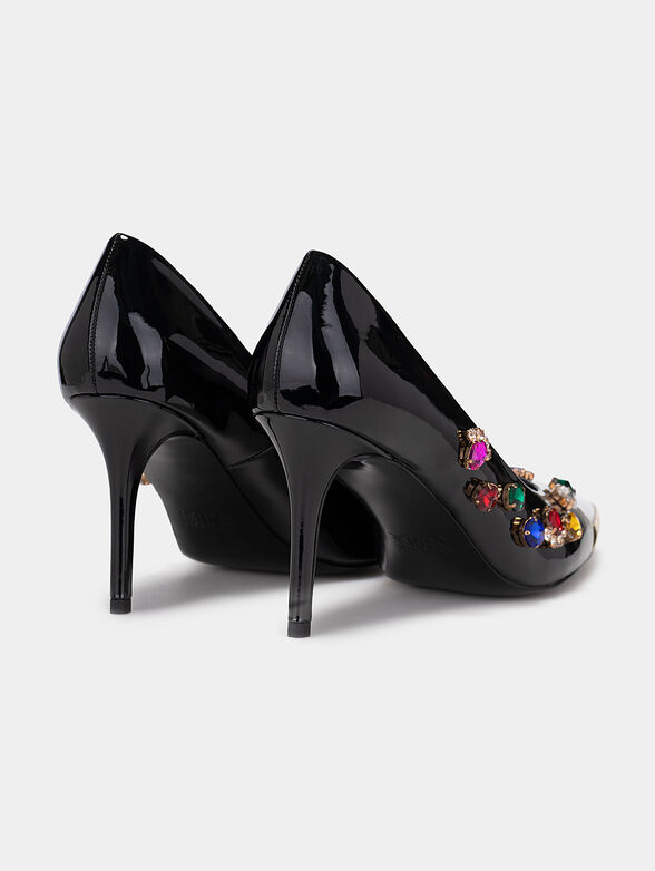 Black shoes with gemstones - 3