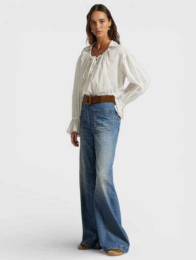 Blue jeans with washed effect - 5