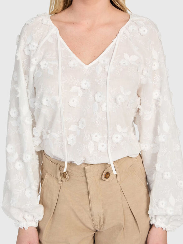 PELARI blouse with floral embroidery - 3