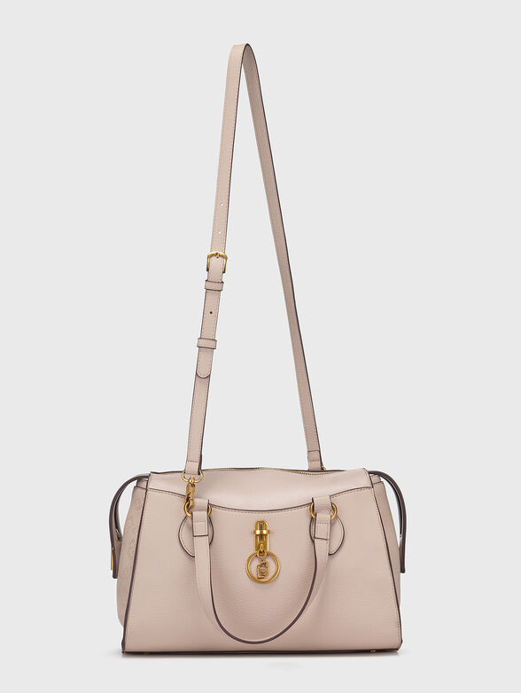 Handbag with golden logo element - 3