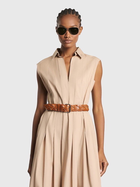 Pleated dress with a zip - 3