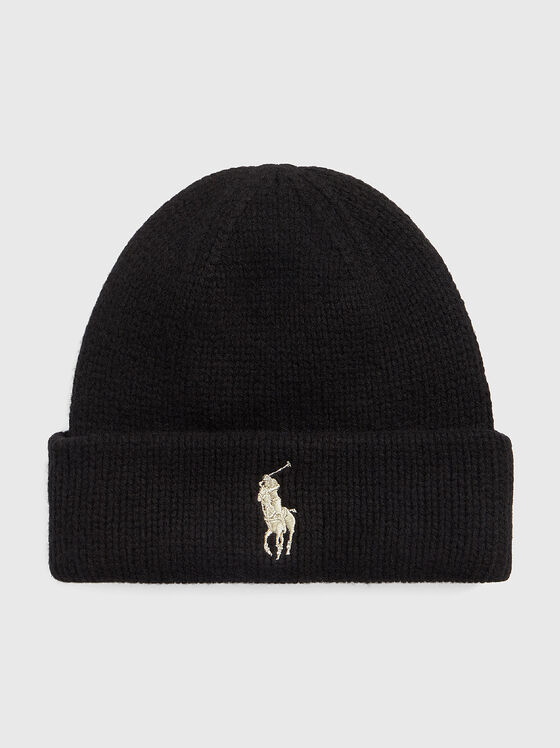 Wool hat with logo detail - 1