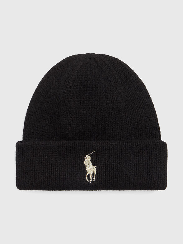 Wool hat with logo detail - 1
