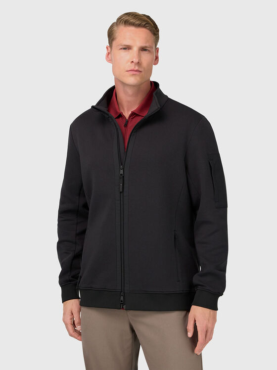 Суитшърт със странични джобове  - 1