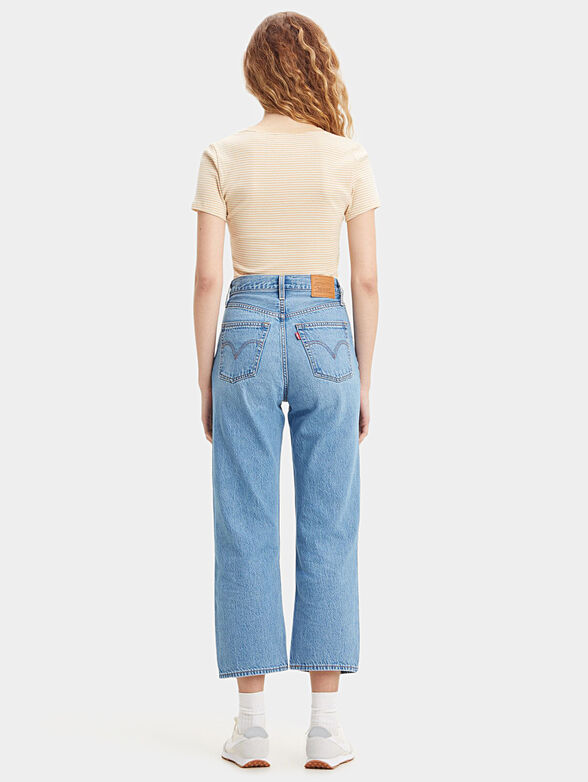 Striped T-shirt with logo embroidery - 2