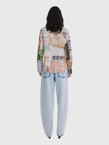 Shirt with multicolored print  - 3
