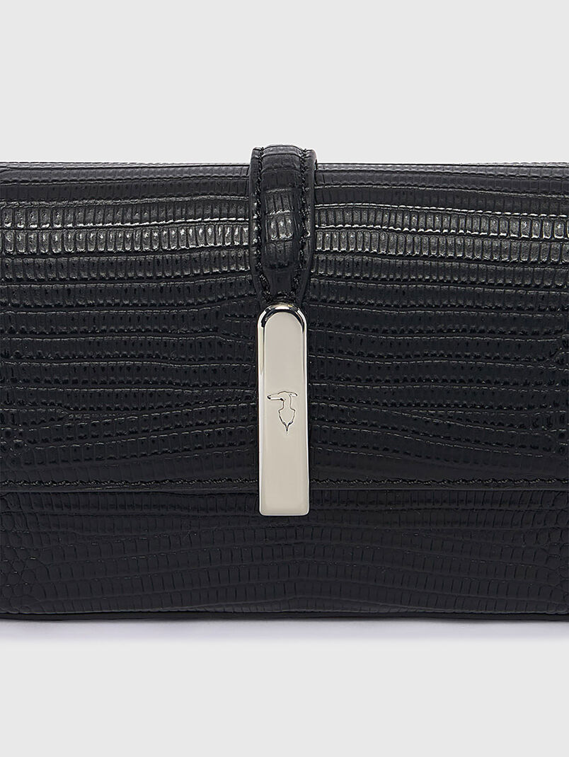 Small bag in leather with croco effect - 3