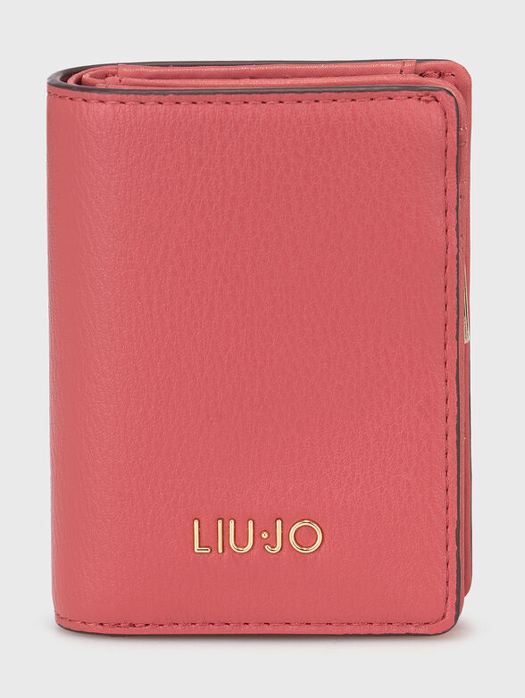 Black wallet with gold logo - 1