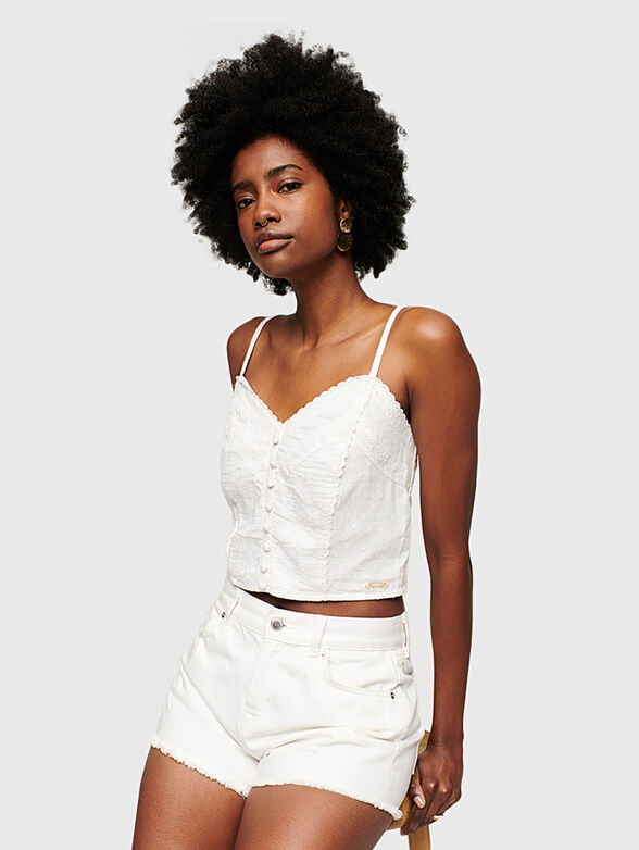 VINTAGE top with embroidery - 6