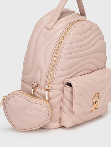 Quilted effect backpack  - 4