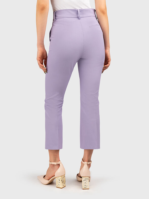 Cropped pants in purple - 2