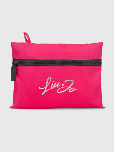 Black raincoat with contrast logo - 5