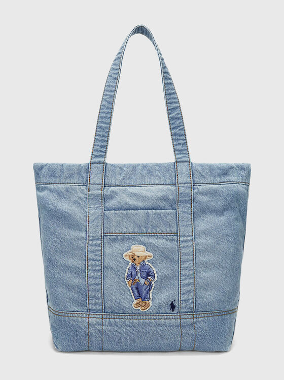 Denim bag with Polo Bear embroidery - 1
