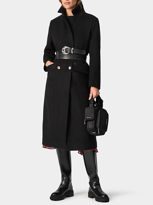 MICA coat in black color