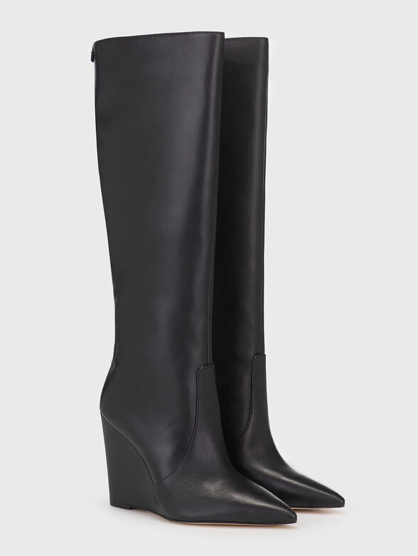 ISRA black leather boots - 2