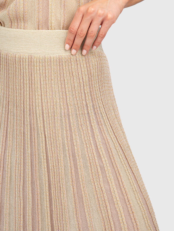 Pleated skirt with lurex threads - 3