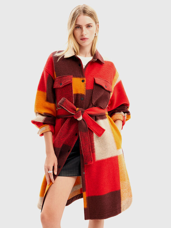 Shirt coat made of wool blend - 1