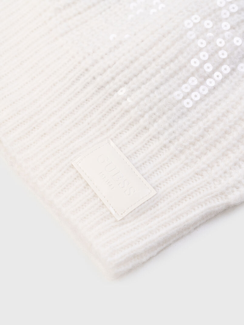 RILEY knitted hat with sequins and logo - 3