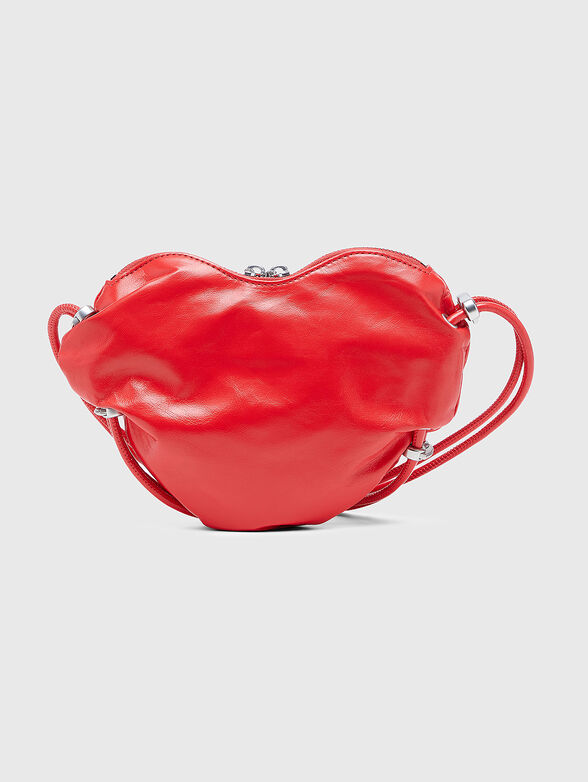 Small leather bag SCRUNCH-D HEART with logo detail - 3